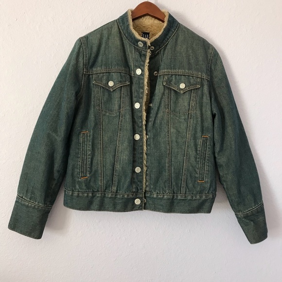 GAP Jackets & Blazers - Vintage Gap shearling lined denim jacket size M